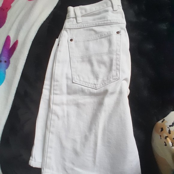 Vintage Y2K Route 66 white denim shorts - Picture 2 of 7